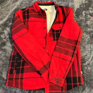 North Face Red/Black (Lumberjack) Plaid Shirt Jacket